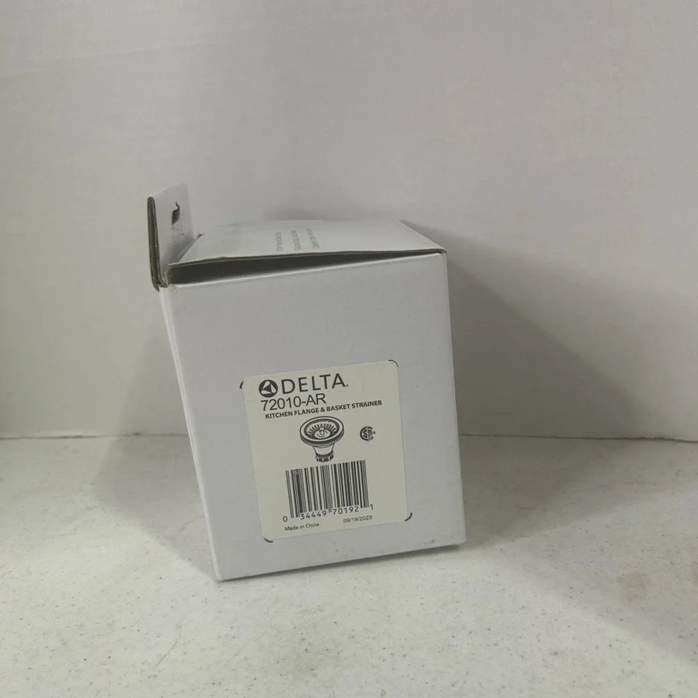 Delta 72010-AR Kitchen‎ Sink Flange and Basket Strainer Arctic Stainless NEW